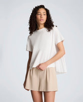 Pleated Asymmetrical Hem Tee – Pure White | Kenneth Cole | Kenneth Cole PURE WHITE