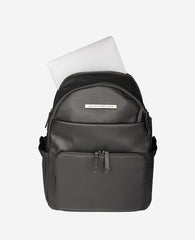 Marley Laptop Backpack – Sleek Pebble PU, 14" Sleeve | KC | Kenneth Cole BLACK