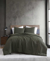 Houndstooth Comforter Set | Kenneth Cole GREEN