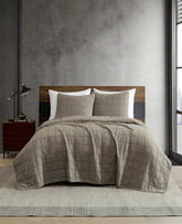 Stonewashed Quilt Set | Kenneth Cole BROWN