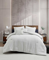 Space Dye Grid Comforter Set | Kenneth Cole GREY