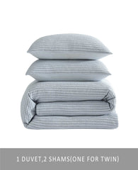 Solid Waffle Comforter Set | Kenneth Cole BLUE