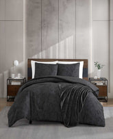 Silhouette Floral Comforter + Sham Set | Kenneth Cole CHARCOAL