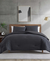 Shop Black Herringbone Comforter Set – Soft & Stylish | KC | Kenneth Cole BLACK
