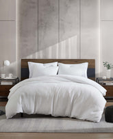 Reversible White Waffle Duvet Cover Set – Soft & Cozy | KC | Kenneth Cole WHITE