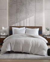 Shop Reversible Grey Waffle Duvet Cover Set | KC Home | Kenneth Cole GREY