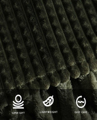 Textured Solid Throw Blanket | Kenneth Cole GREEN