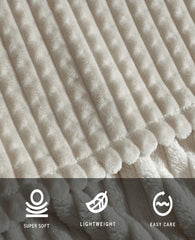 Textured Solid Throw Blanket | Kenneth Cole LINEN