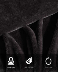 Faux Fur Solid Throw Blanket | Kenneth Cole BROWN