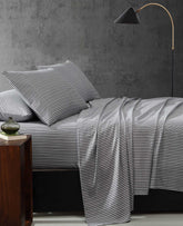 Twill Stripe Texture Sheet Set | Kenneth Cole BLACK/WHITE