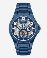 Skeleton Automatic Blue-IP Stainless Steel Bracelet Watch | Kenneth Cole BLUE