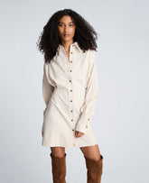 Shop Striped Shirt Dress Almond Milk Multi | Kenneth Cole | Kenneth Cole ALMOND MILK MULTI