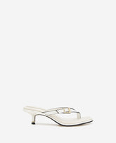 Gillie Cream Croco Kitten Heel Sandal – Buckle Style | KC | Kenneth Cole CREAM CROCO