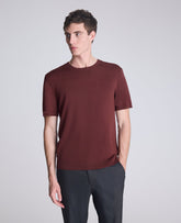 Shop Sweater Tee: Burgundy Knit, Lightweight Comfort | KC | Kenneth Cole BURGUNDY