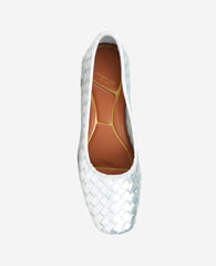 Birdie Silver Woven Metallic Leather Pump | Kenneth Cole | Kenneth Cole SILVER WOVEN LEATHER