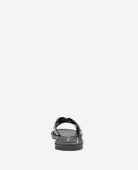 Jula Flat Sandal | Kenneth Cole BLACK RAFFIA