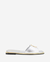 Shop Asher Silver Leather Metal Ring Sandal | Kenneth Cole | Kenneth Cole SILVER LEATHER