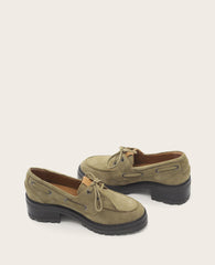 Gentle Souls Brigly Olive Suede Boat Shoe | Kenneth Cole | Kenneth Cole OLIVE SUEDE