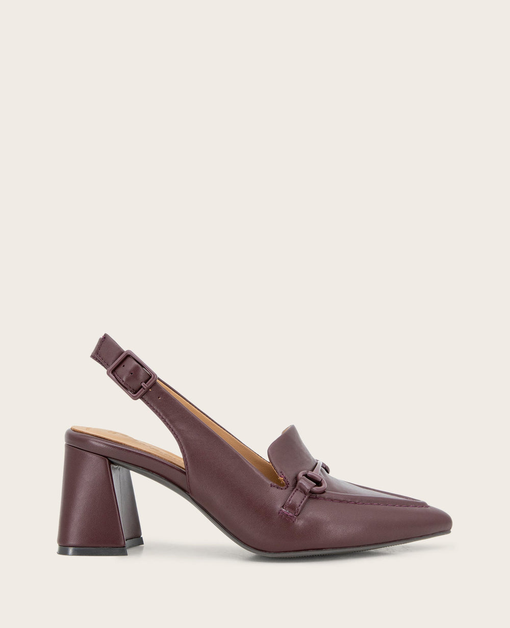 Shop Gentle Souls Dawson Burgundy Leather Slingback | KC | Kenneth Cole BURGUNDY LEATHER