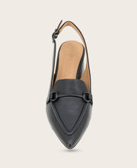 Shop Gentle Souls Dawson Black Leather Slingback | KC | Kenneth Cole BLACK LEATHER