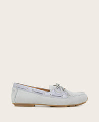 Marina Leather Boat Shoe – Ashley Blue | Gentle Souls by KC | Kenneth Cole ASHLEY BLUE LEATHER