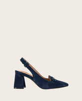 Shop Dionne Slingback Pump – Navy Suede | Gentle Souls | Kenneth Cole NAVY SUEDE