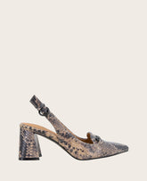 Diana Leather Bow Heel – Gentle Souls by Kenneth Cole | Kenneth Cole BROWN SNAKE LEATHER