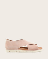 GENTLE SOULS - Leslie X Band Leather Tread Sole Sandal | Kenneth Cole LIGHT PINK SUEDE