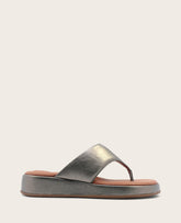 Shop Gentle Souls Daya Metallic Sandal | Kenneth Cole | Kenneth Cole PEWTER LEATHER