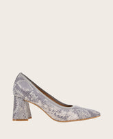 GENTLE SOULS - Dionne Snakeskin Leather Heel | Kenneth Cole TAUPE SNAKE LEATHER