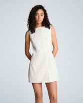 Boat Neck Sheath Mini Dress – Natural White | Kenneth Cole | Kenneth Cole NATURAL WHITE