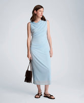 Shop Draped Midi Dress – Tranquil Blue | Kenneth Cole | Kenneth Cole TRANQUIL BLUE