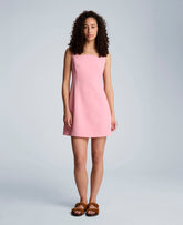 Sculpted Neck Mini Fit and Flare Dress | Kenneth Cole PINK BLISS
