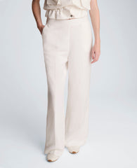 Pull On Wide Leg Linen Pant | Kenneth Cole PURE WHITE