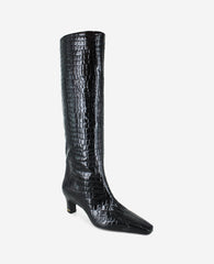 Shop Rubia Black Croco Patent Tall Heel Boot | Kenneth Cole | Kenneth Cole BLACK CROCO