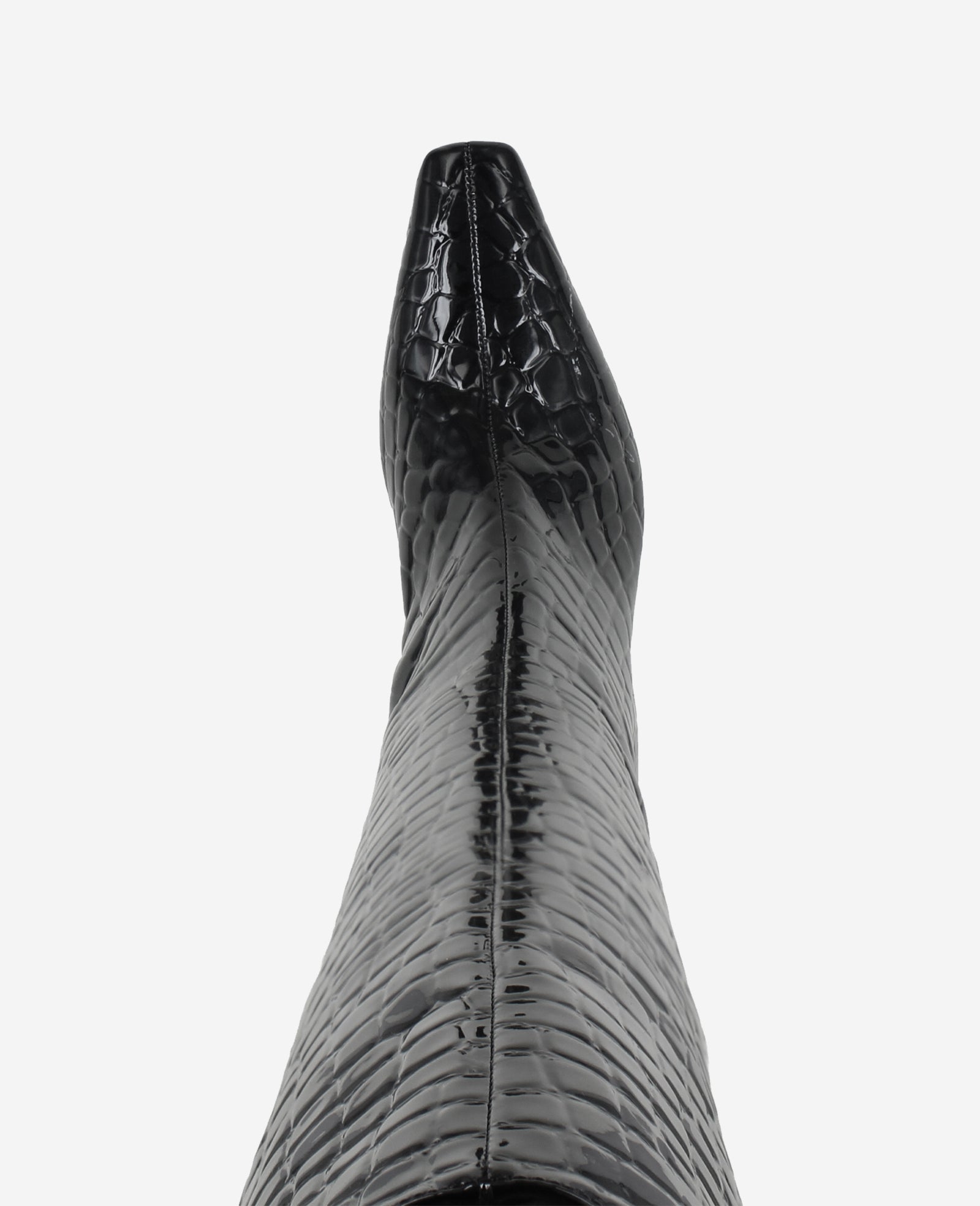 Shop Rubia Black Croco Patent Tall Heel Boot | Kenneth Cole | Kenneth Cole BLACK CROCO