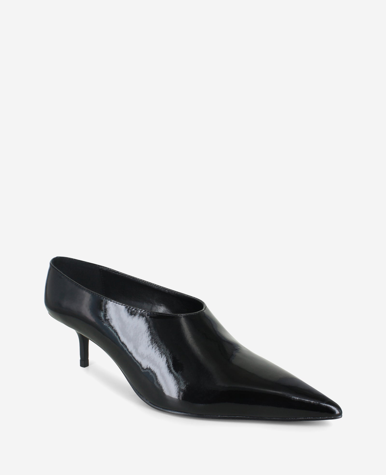 Shop Linxie Black Patent Kitten Heel Pump | Kenneth Cole | Kenneth Cole BLACK PATENT