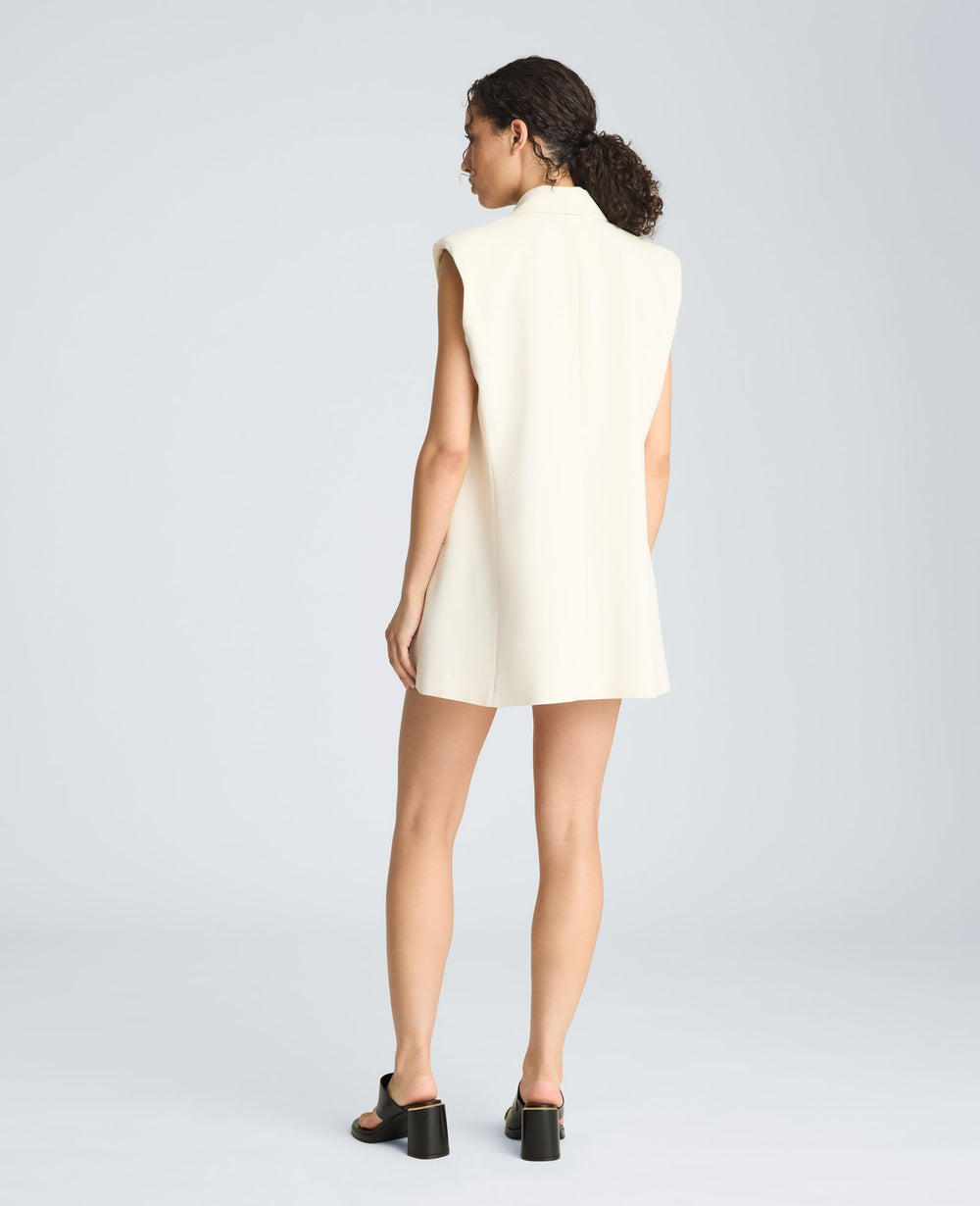 Vest Mini Dress with Shawl Collar | Kenneth Cole OYSTER