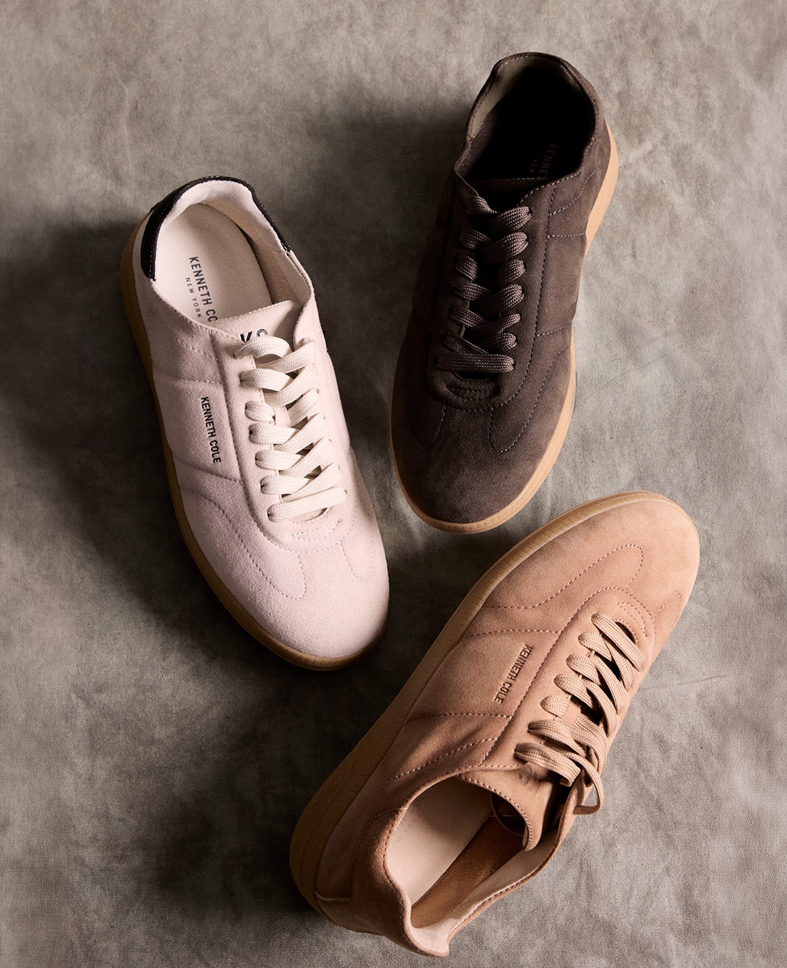 Mercer Lace-up Sneaker | Kenneth Cole WHITE / CHARCOLE SUEDE