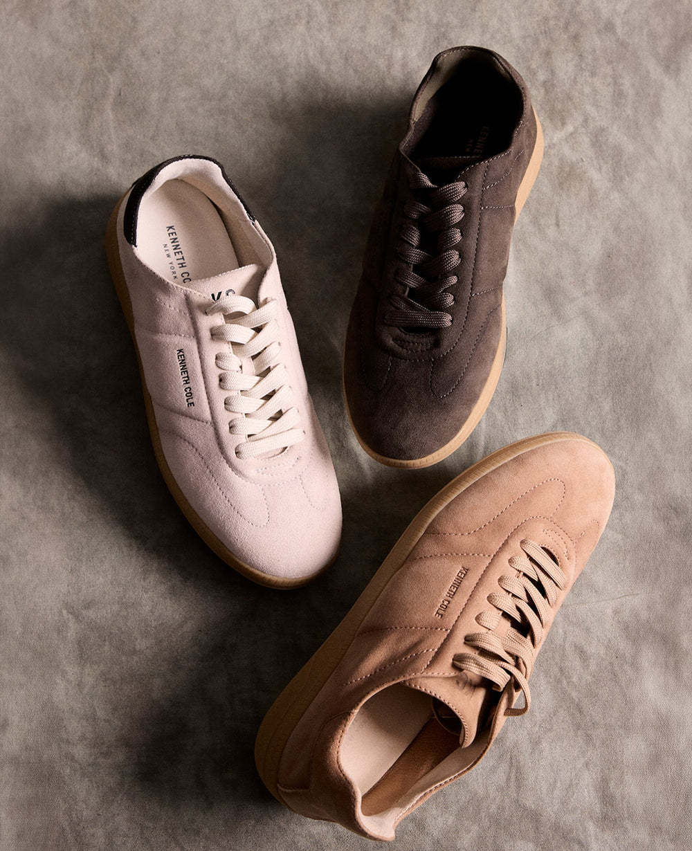 Mercer Lace-up Sneaker | Kenneth Cole WHITE / CHARCOLE SUEDE
