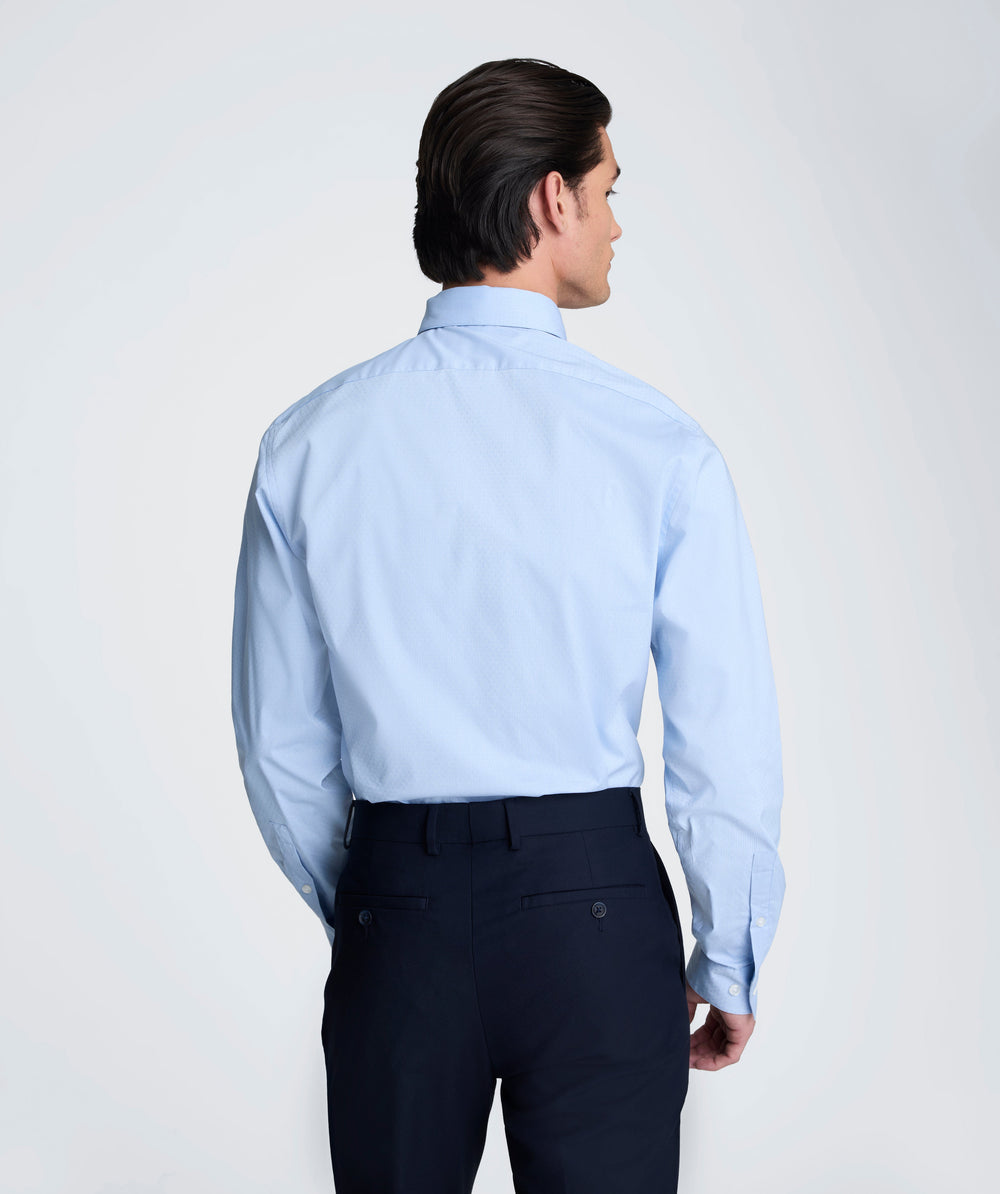 REACTION - Slim Fit Flex Stretch Dress Shirt | Kenneth Cole BLUE STRIPE