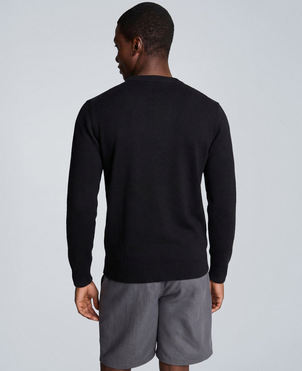 Shop Free The Speech Cotton Sweater, Black | Kenneth Cole | Kenneth Cole BLACK