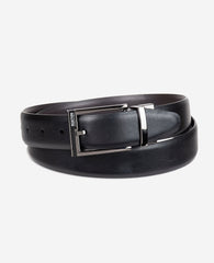 Stretch Feather Edge Reversible Dress Belt | Kenneth Cole BLACK/BROWN