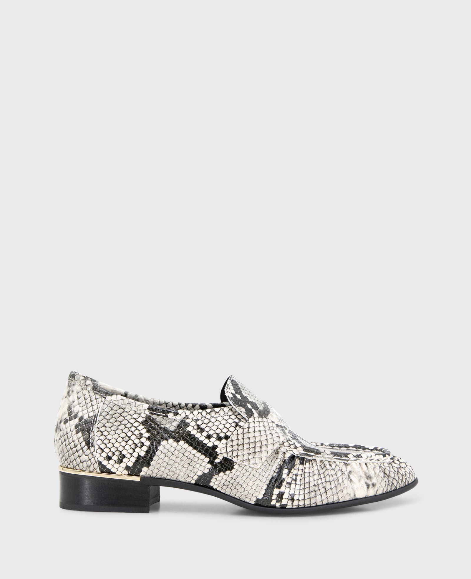 Shop Reece Black White Snake Penny Loafer | Kenneth Cole | Kenneth Cole BLACK/WHITE SNAKE