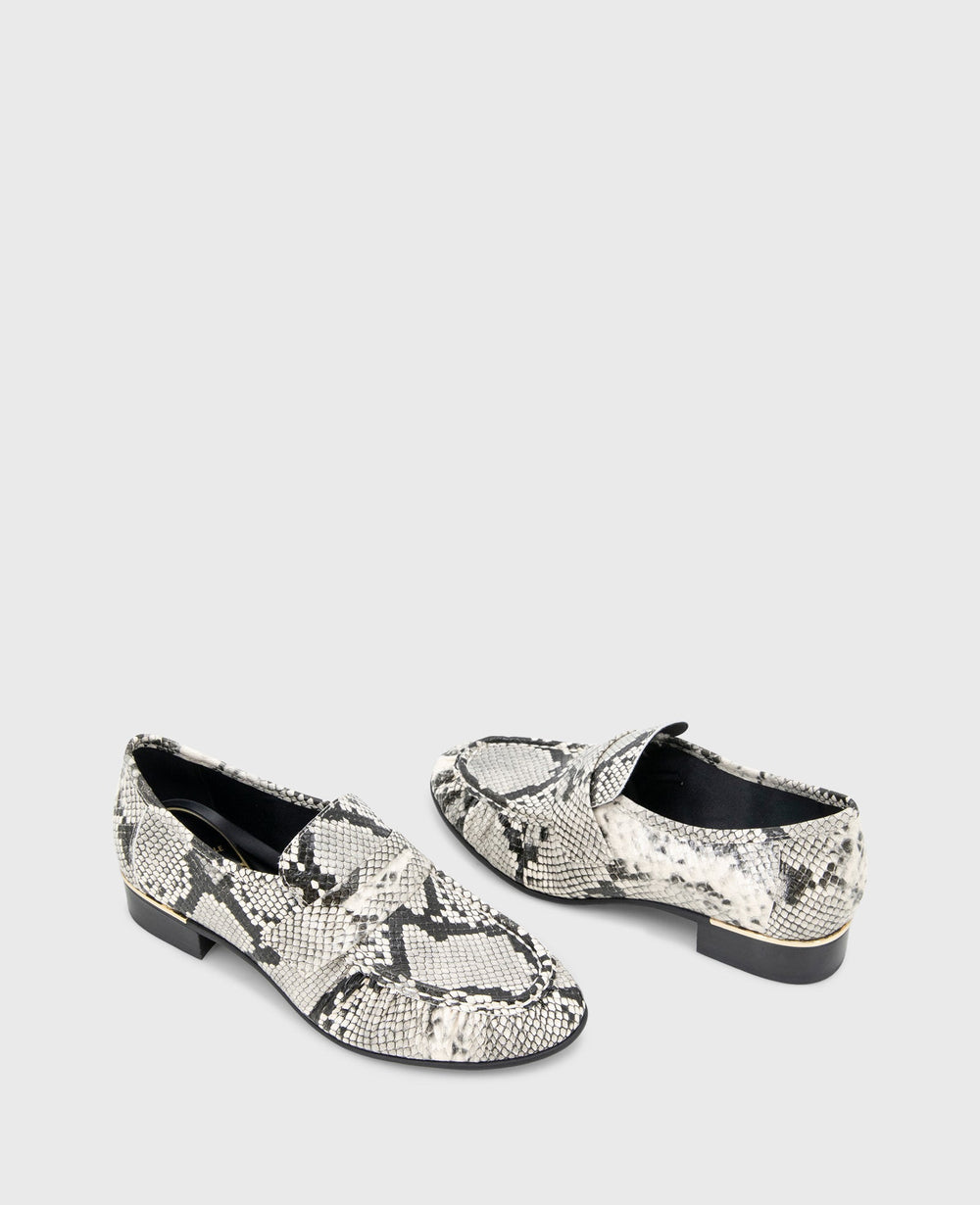 Shop Reece Black White Snake Penny Loafer | Kenneth Cole | Kenneth Cole BLACK/WHITE SNAKE