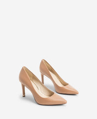 Riley 85 Leather Pumps – Latte Comfort & Gold Trim | KC | Kenneth Cole LATTE