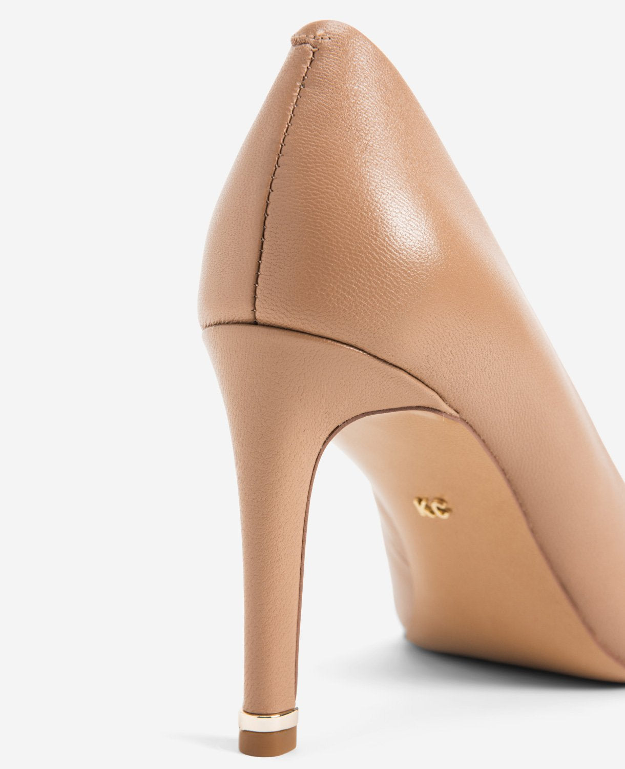 Riley 85 Leather Pumps – Latte Comfort & Gold Trim | KC | Kenneth Cole LATTE