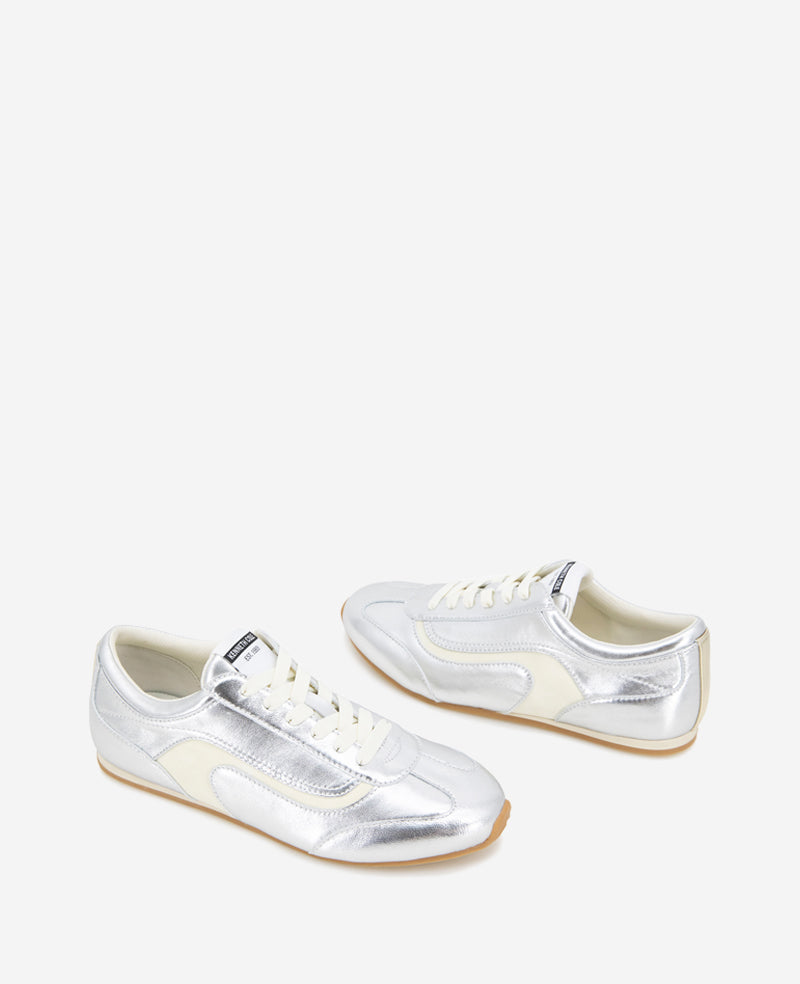 Shop Alma Silver Leather Sneaker | Kenneth Cole | Kenneth Cole SILVER LEATHER