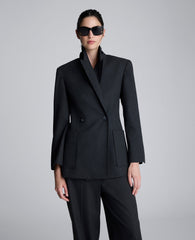 Flannel Double Breasted Jacket | Kenneth Cole CHAR COLE