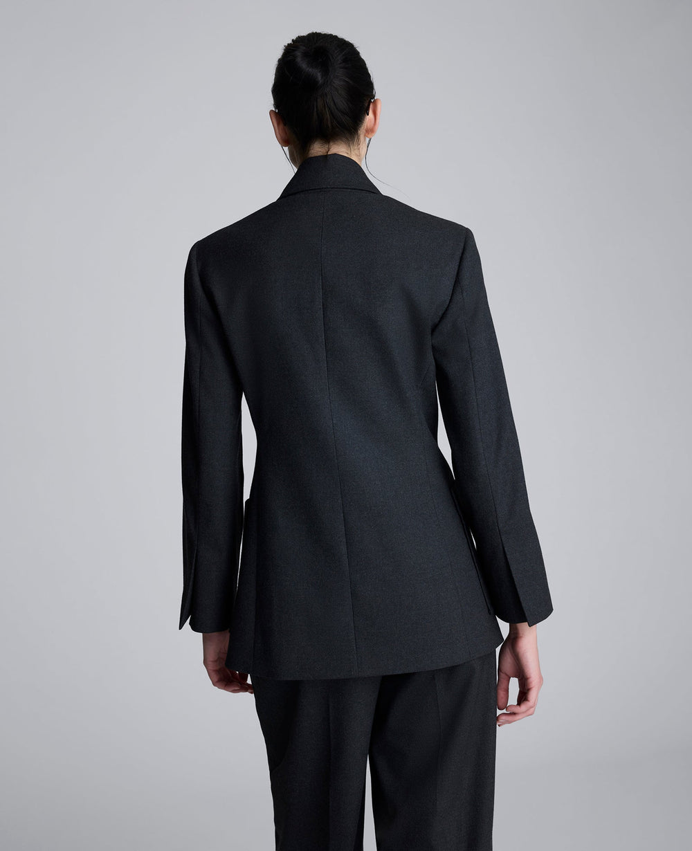 Flannel Double Breasted Jacket | Kenneth Cole CHAR COLE